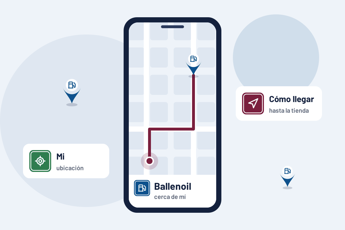Ballenoil cerca de mí: cómo llegar a la gasolinera Ballenoil más cercana desde el móvil
