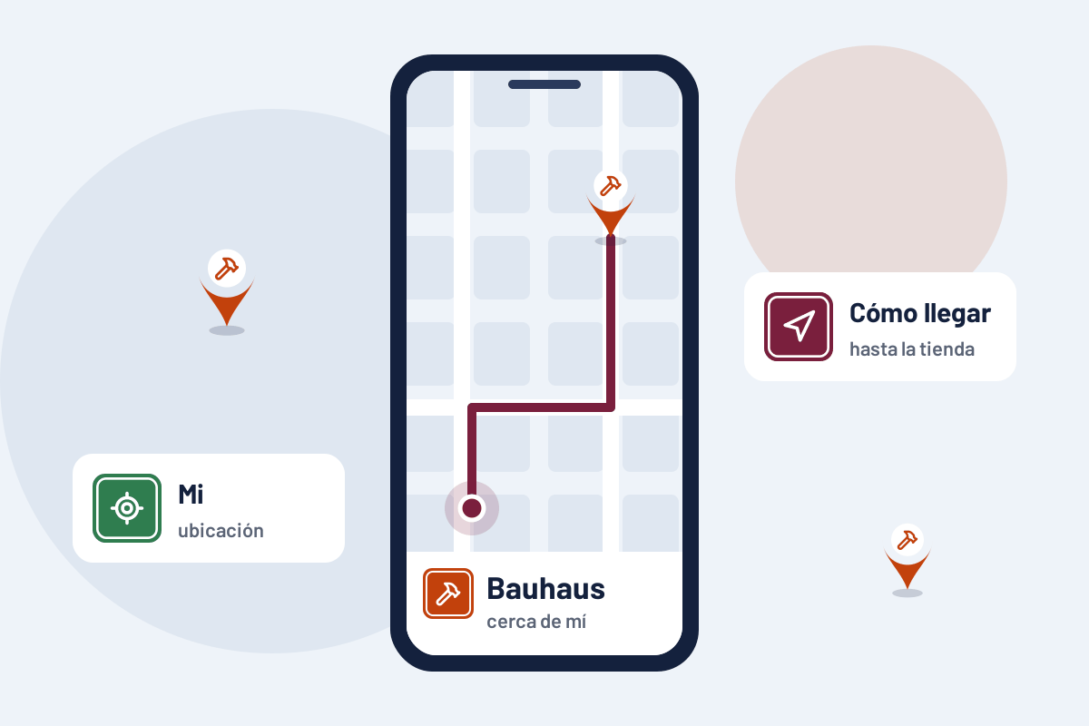 Bauhaus cerca de mí: cómo llegar a el Bauhaus más cercano desde el móvil