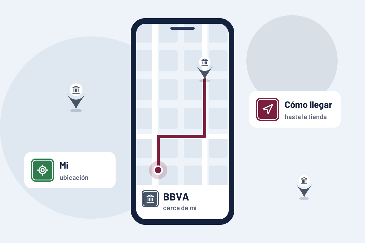 BBVA cerca de mí: cómo llegar a la oficina de BBVA más cercana desde el móvil
