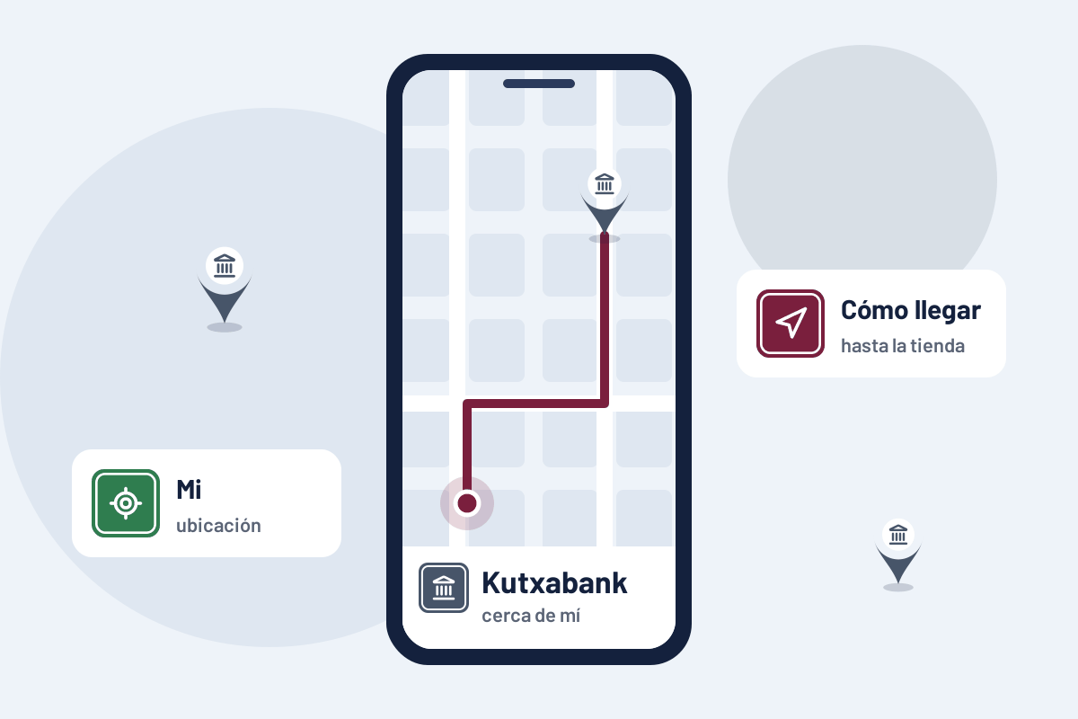 Kutxabank cerca de mí: cómo llegar a la oficina de Kutxabank más cercana desde el móvil