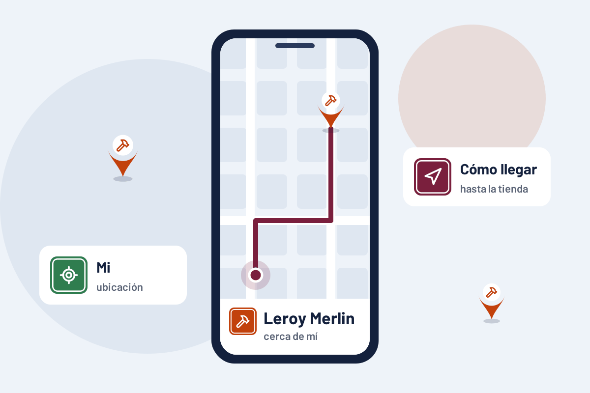 Leroy Merlin cerca de mí: cómo llegar a el Leroy Merlin más cercano desde el móvil