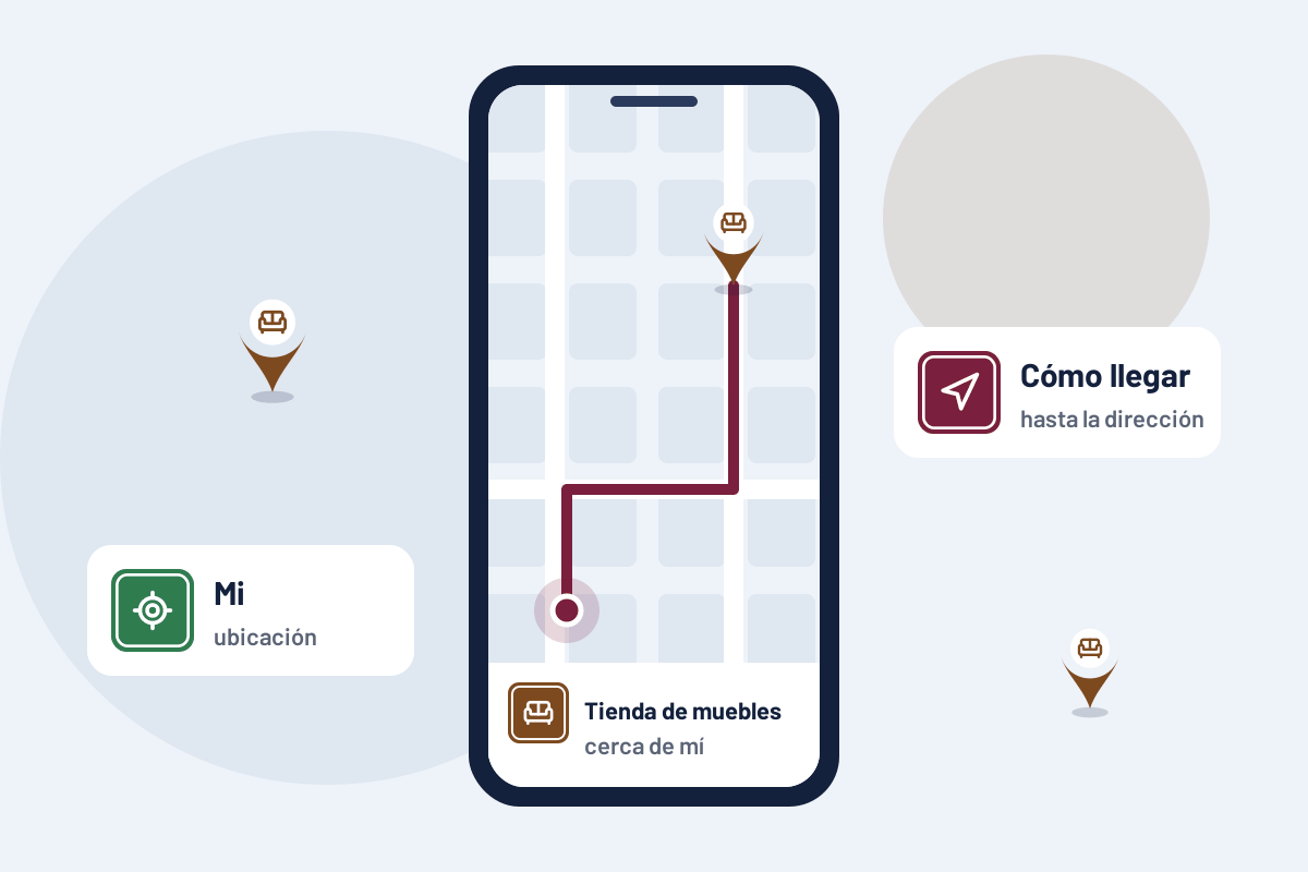 Tienda de muebles cerca de mí: cómo llegar a la tienda de muebles más cercana desde el móvil