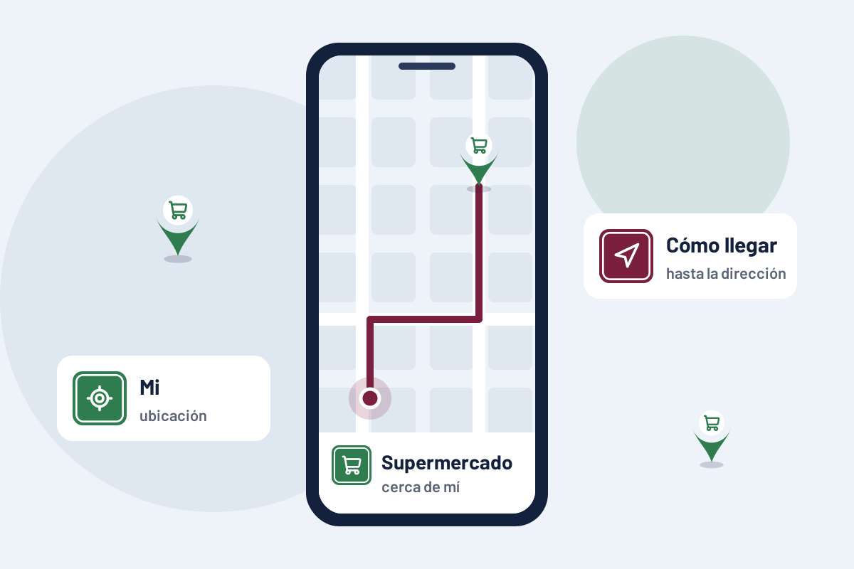 Supermercado cerca de mí: cómo llegar a el supermercado más cercano desde el móvil