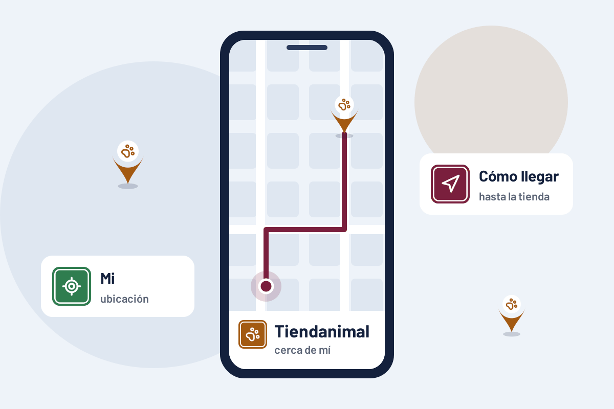 Tiendanimal cerca de mí: cómo llegar a el Tiendanimal más cercano desde el móvil