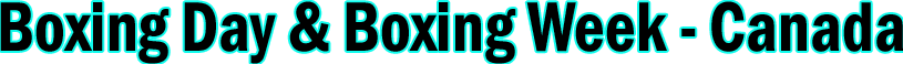 Boxing Day & Boxing Week 2026 Banner