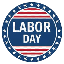 Labor Day 2027 Sales & Store Hours Logo