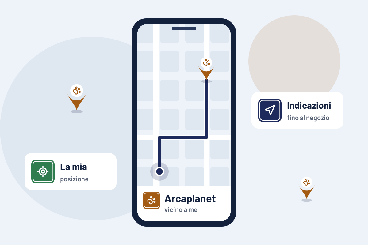Arcaplanet vicino a me: indicazioni per l'Arcaplanet più vicino sul telefono