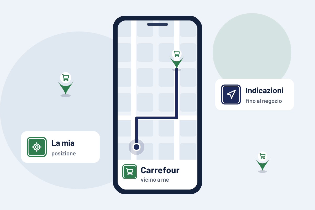 Carrefour vicino a me: indicazioni per il Carrefour più vicino sul telefono