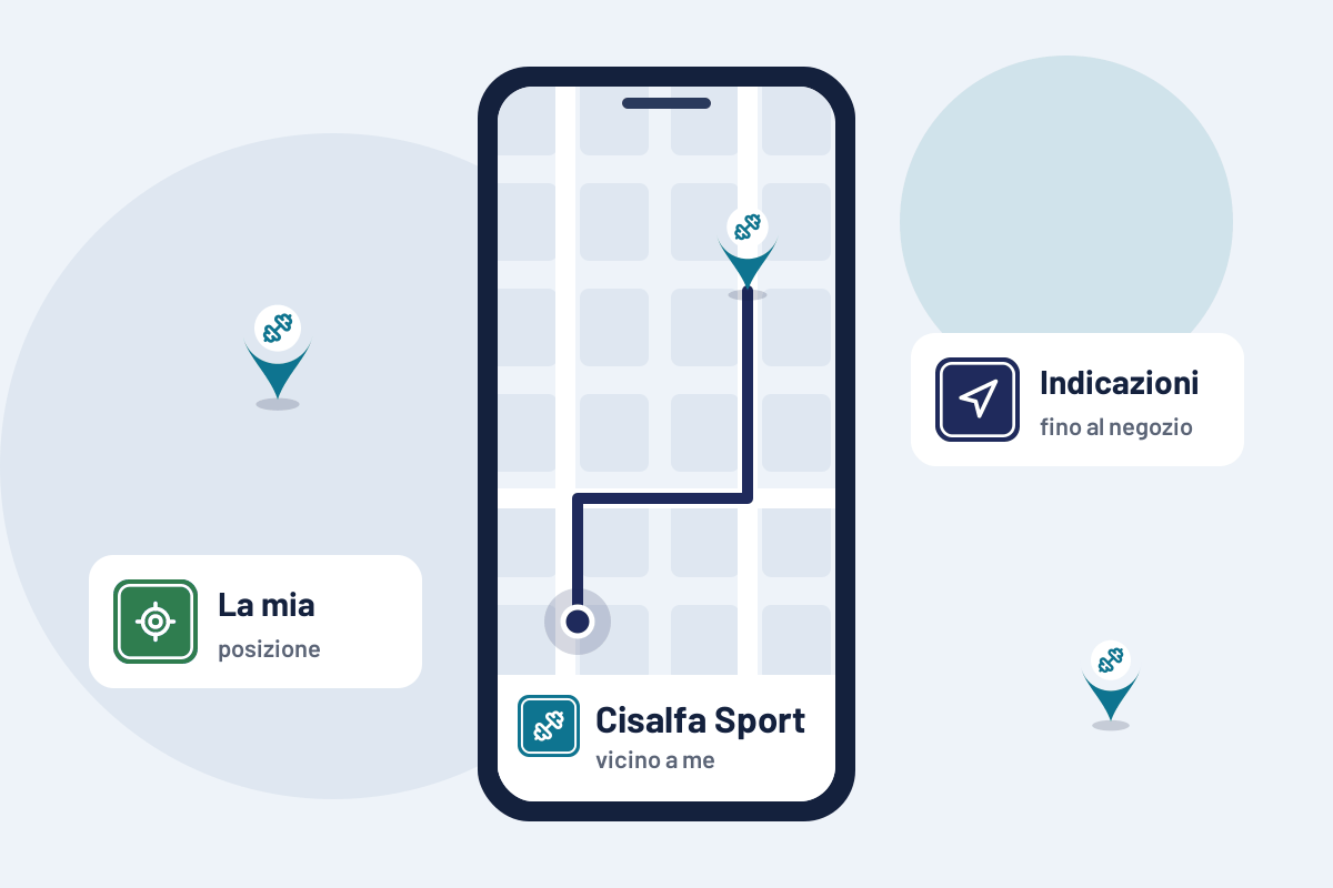 Cisalfa Sport vicino a me: indicazioni per il Cisalfa Sport più vicino sul telefono