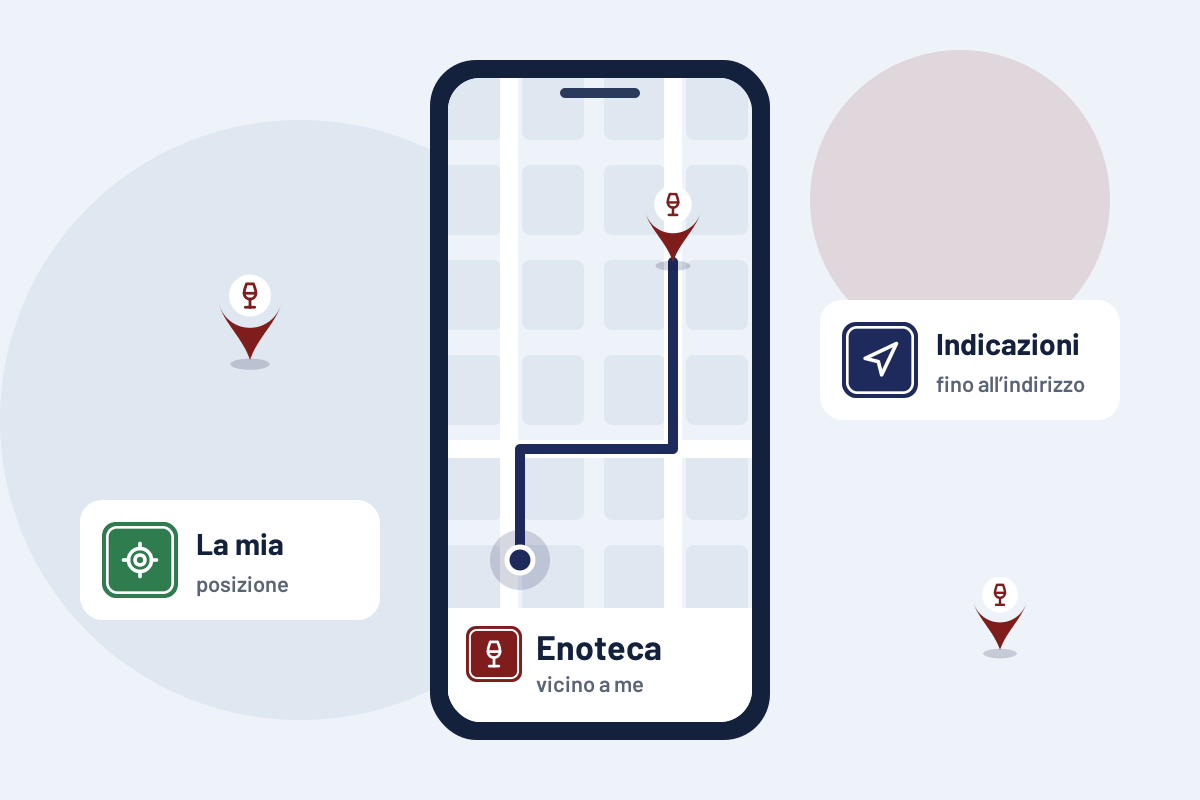 Enoteca vicino a me: indicazioni per l'enoteca più vicina sul telefono