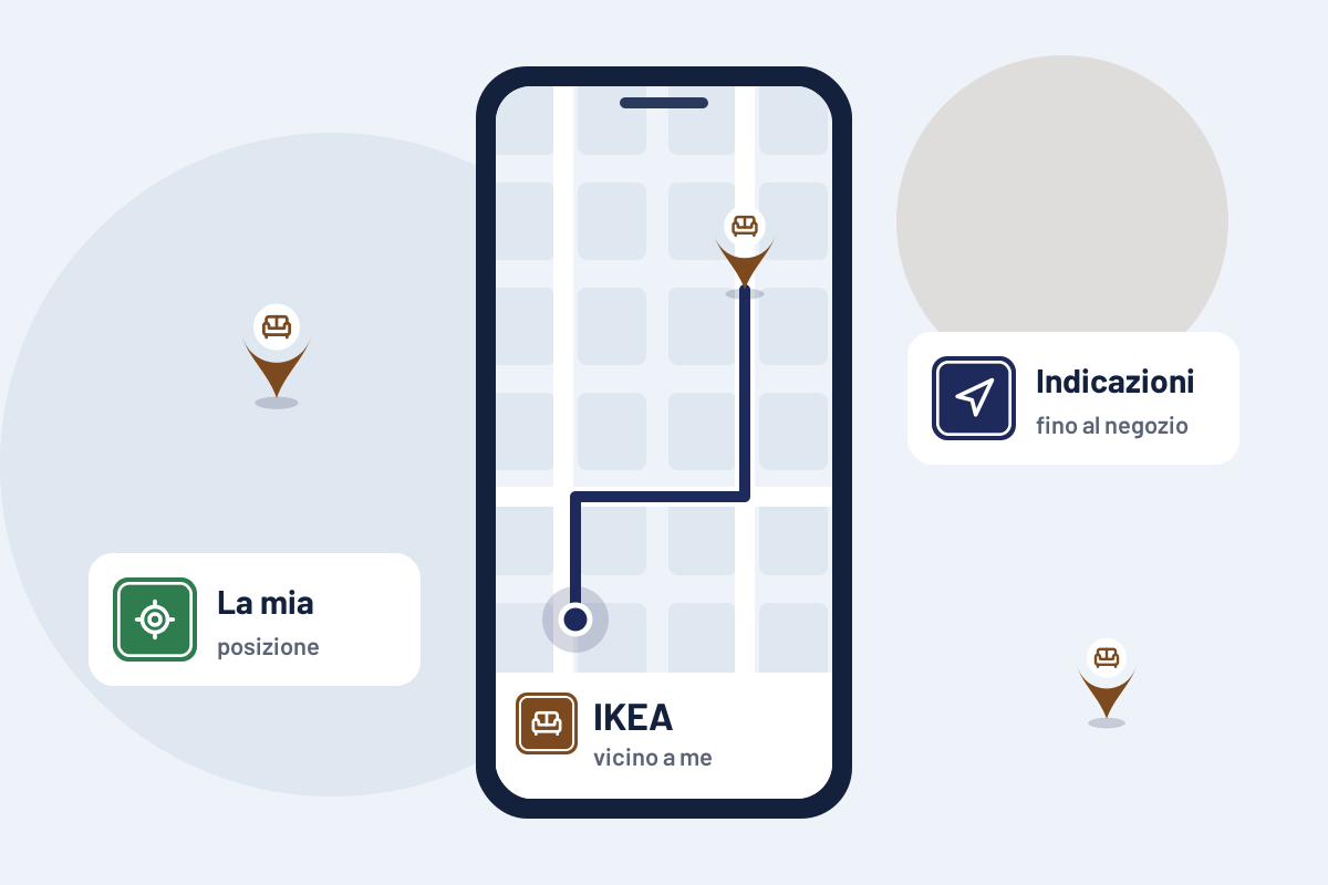 IKEA vicino a me: indicazioni per l'IKEA più vicino sul telefono