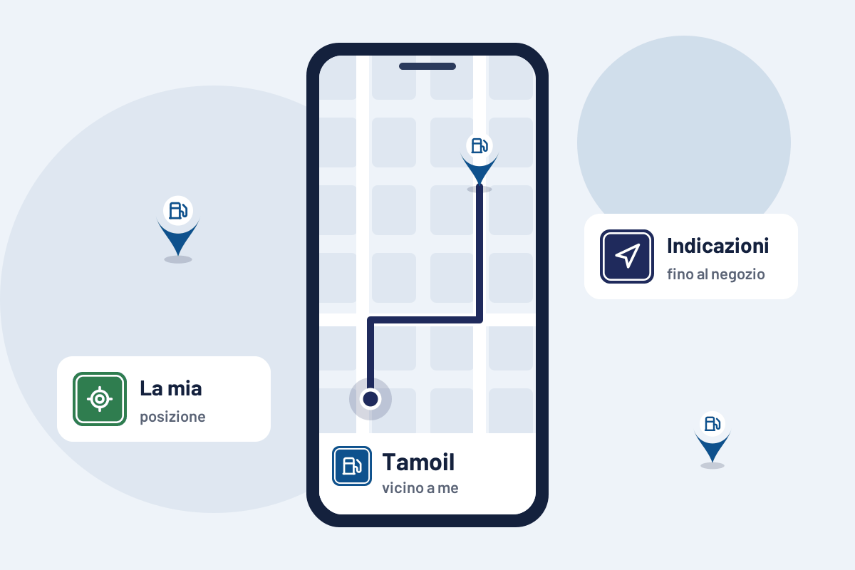 Tamoil vicino a me: indicazioni per il distributore Tamoil più vicino sul telefono