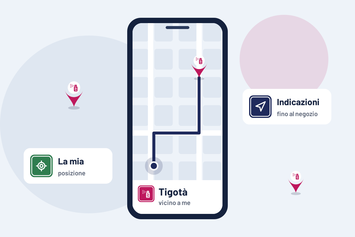 Tigotà vicino a me: indicazioni per il Tigotà più vicino sul telefono
