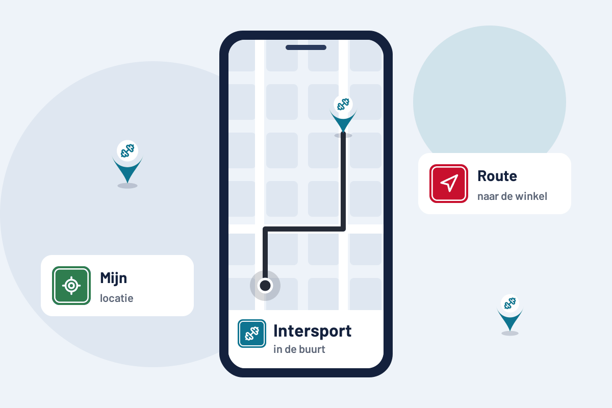 Intersport in de buurt: route naar de dichtstbijzijnde Intersport op uw telefoon